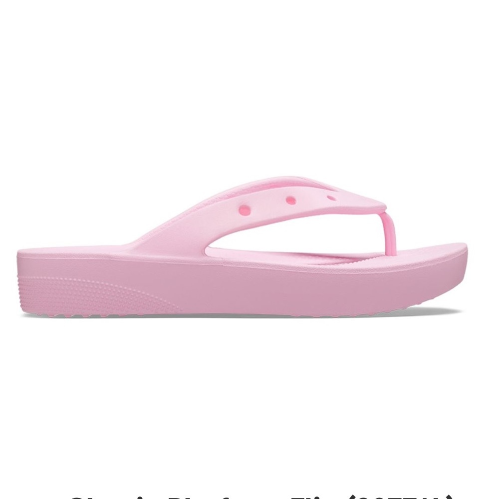 Crocs Classic Platform Flip Flop Sandals Women's Size 8 Pink